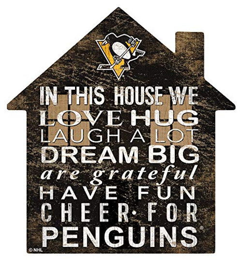 Fan Creations NHL Pittsburgh Penguins Unisex Penguins House Sign Team Color 12 inch Fan Creations NHL Pittsburgh Penguins Unisex Penguins House Sign Team Color 12 inch