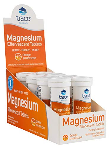 Magnesium Effervescent Tablets for Heart Energy Mood Orange 1 Tube -10 Tablets-