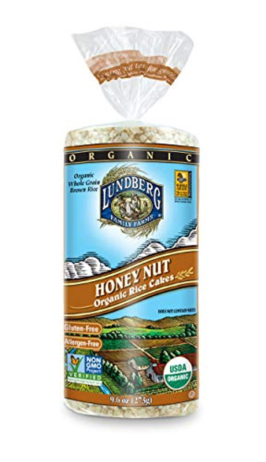 Lundberg Family Farms Rice Cake Honey Nut Organic 9.6 Ounce Lundberg Family Farms Rice Cake Honey Nut Organic 9.6 Ounce