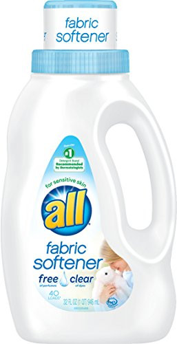 all Concentrated Fabric Softener Liquid 40 Loads-Free  and  Clear-32 oz