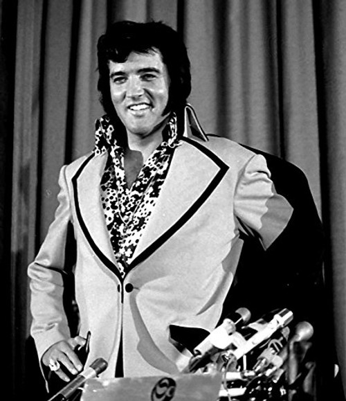 Elvis Presley at a press conference Photo Print -8 x 10-