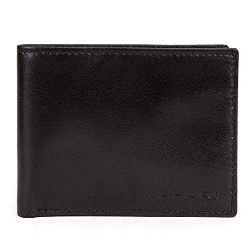 Tahari Men's Slimfold RFID Leather Bifold Wallet Brown -Glove- One Size