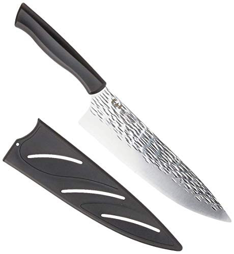 Kai 8-Inch Inspire Chef Knife 8 Inch Blade with Sheath  Black-Silver