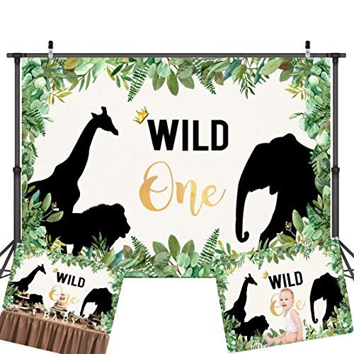Art Studio The Wild Things One 1st Birthday Party Photography Backdrops Animals Themed Photo Background Jungle Safari Boy Studio Props Banner Decor Vinyl 7x5ft Art Studio The Wild Things One 1st Birthday Party Photography Backdrops Animals Themed Photo Background Jungle Safari Boy Studio Props Banner Decor Vinyl 7x5ft