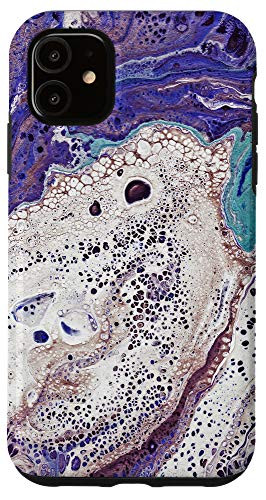 iPhone 11 Colorful Paint Swirl Artistic and Abstract Design Case