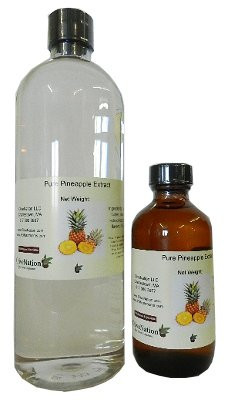 OliveNation Pure Pineapple Extract - 4 ounces - Gluten free Sugar free Add the natural taste of peaches to ice cream smoothies custards and trifles - baking-extracts-and-flavorings