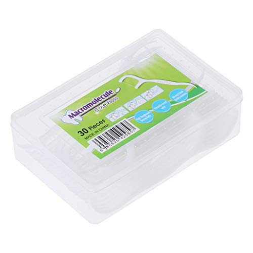 YUXII 30Pcs Sticks Health Tooth Clean Picks Dental Floss Flosser Toothpicks Oral Care