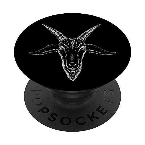 Baphomet Pentagram Occult Satanic Goat Logo Baphomet Occult PopSockets Grip and Stand for Phones and Tablets
