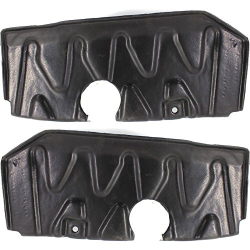 Evan-Fischer Engine Splash Shield Set of 2 compatible with 2010 Hyundai Hyundai Accent Blue Under Cover Right and Left Side Sedan