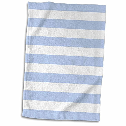 3dRose Grey and White Stripes Pattern Trendy and Modern Classic Towel 15 x 22