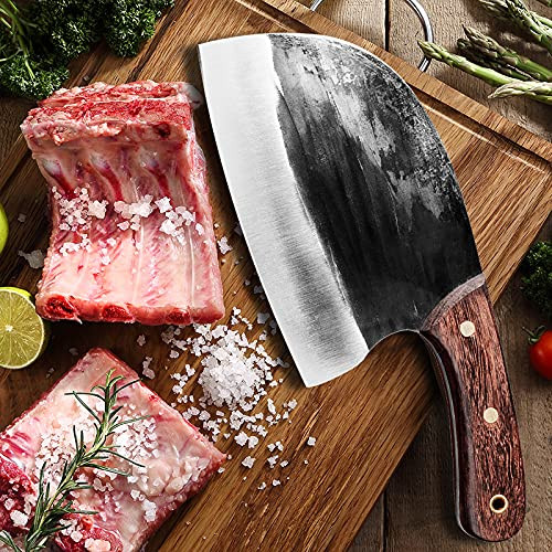 Meat cleaver - Kitchen Knife Chef Knives Handmade Forged Full Tang High-carbon Clad Steel Professional butcher knife Meat cleaver - Kitchen Knife Chef Knives Handmade Forged Full Tang High-carbon Clad Steel Professional butcher knife