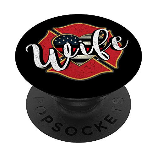 Firefighter Thin Red Line US Flag Fireman Wife PopSockets Grip and Stand for Phones and Tablets Firefighter Thin Red Line US Flag Fireman Wife PopSockets Grip and Stand for Phones and Tablets