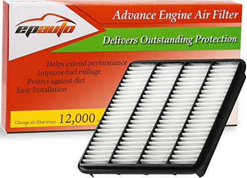 EPAuto GP343 -CA10343- Replacement for Toyota-Lexus Extra Guard Rigid Panel Air Filter for Land Cruiser -2008-2019- LX570 -2008-2019-