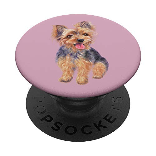 Yorkie phone stand yorkshire terrier dog puppy gifts ideas PopSockets PopGrip- Swappable Grip for Phones  and  Tablets