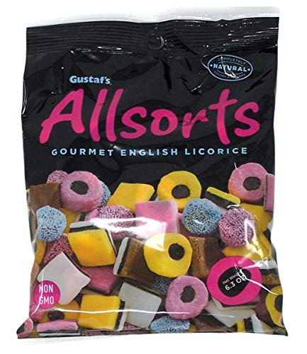 Gustaf's Allsorts Gourmet English Licorice Candy 6.3 Ounce Pack of 2