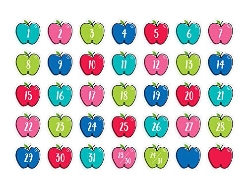 Creative Teaching Press Doodle Apples Calendar Days -Core Decor- Classroom Decor Cut-Outs