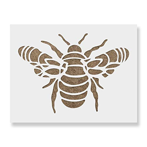 Mandala Bumble Bee Stencil - Reusable Stencils for Painting - Create DIY Mandala Bumble Bee Home Decor