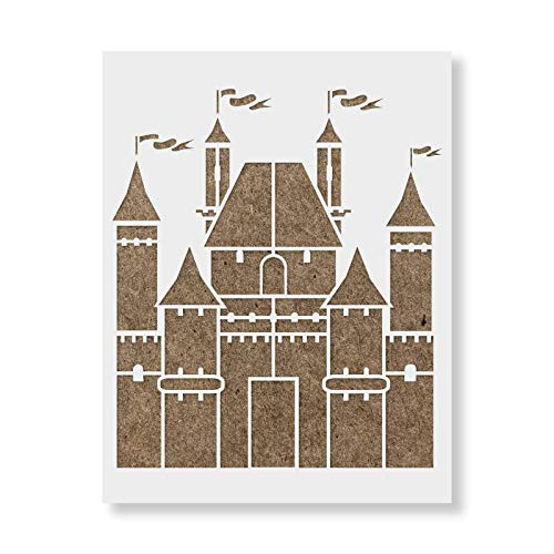 Magical Castle Stencil - Reusable Stencils for Painting - Create DIY Magical Castle Home Decor