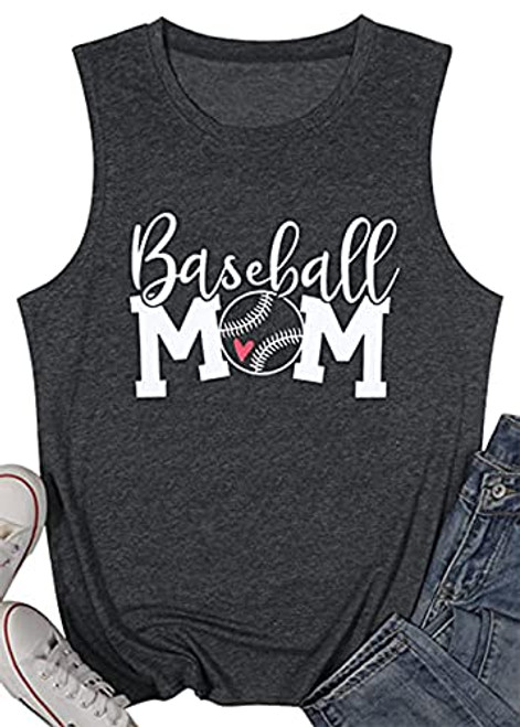 Women Baseball Mom Heart Print Tank Tops Casual Love Baseball Mom Life Vest Baseball Muscle Workout Shirt Black Women Baseball Mom Heart Print Tank Tops Casual Love Baseball Mom Life Vest Baseball Muscle Workout Shirt Black
