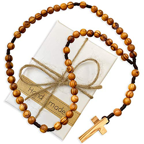 Authentic Olive Wood Catholic Rosary Original Olive Wood Rosary Retail Gift Version Holy Land Rosary Authentic Olive Wood Catholic Rosary Original Olive Wood Rosary Retail Gift Version Holy Land Rosary