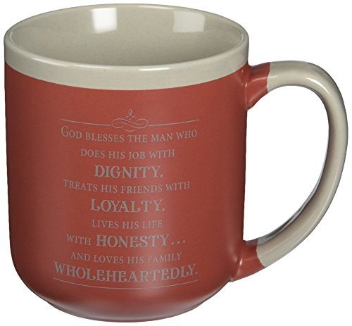Abbey Gift Abbey Press -Abbey and CA Gift- God Bless This Man Contemporary Mug 16 oz Burgundy Grey Abbey Gift Abbey Press -Abbey and CA Gift- God Bless This Man Contemporary Mug 16 oz Burgundy Grey