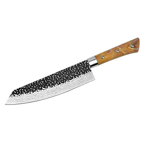 Tycos Chef Knife - Pro Damascus Pattern Kitchen Knife 8 Inch Chef's Knives Stainless Steel Sharp Paring Knife with Ergonomic Handle