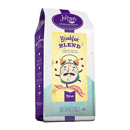 Joffrey's Coffee - Breakfast Blend Rich Coffee Blend Artisan Medium Roast Arabica Coffee Beans Smooth-Bodied Blend Balanced Flavor and Aroma Brew or French Press -Whole Bean 16 oz- Joffrey's Coffee - Breakfast Blend Rich Coffee Blend Artisan Medium Roast Arabica Coffee Beans Smooth-Bodied Blend Balanced Flavor and Aroma Brew or French Press -Whole Bean 16 oz-