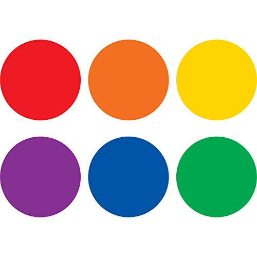 Teacher Created Resources Colorful Circles Spot On Vinyl Floor Markers