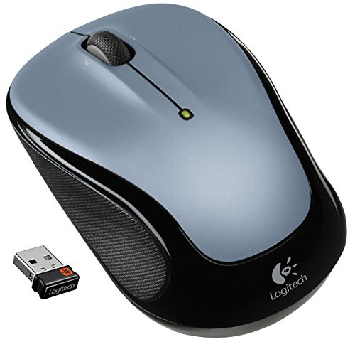 Logitech Wireless Mouse M325 with Designed-For-Web Scrolling - Light Silver -Renewed-