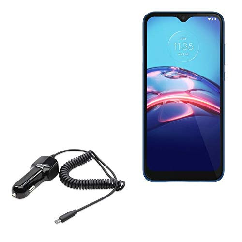 Car Charger for Motorola Moto E -2020- -Car Charger by BoxWave- - Car Charger Plus Car Charger Extra USB Port with Integrated Cable for Motorola Moto E -2020- - Black Car Charger for Motorola Moto E -2020- -Car Charger by BoxWave- - Car Charger Plus Car Charger Extra USB Port with Integrated Cable for Motorola Moto E -2020- - Black