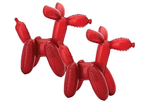 Set of 2 Adorable Red Dog 19" Foil Party Balloons Set of 2 Adorable Red Dog 19" Foil Party Balloons