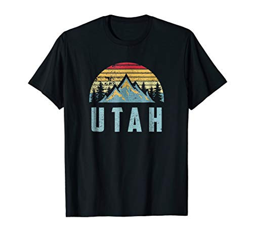 Utah Tee - Retro Vintage Mountains Hiking Nature T Shirt