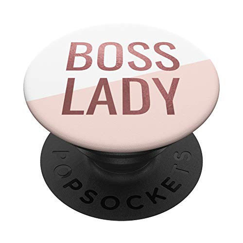 Boss Lady Hustle Motivational Gift PopSockets PopGrip- Swappable Grip for Phones  and  Tablets
