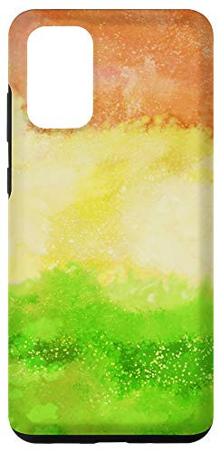 Galaxy S20 plus Colorful Abstract Orange Yellow Green Case