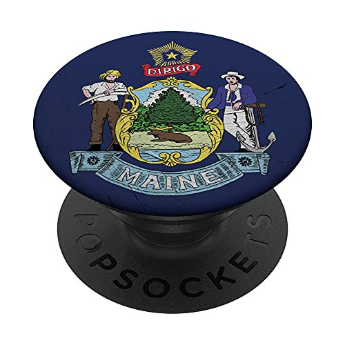 Maine Flag ME Wall PopSockets Swappable PopGrip