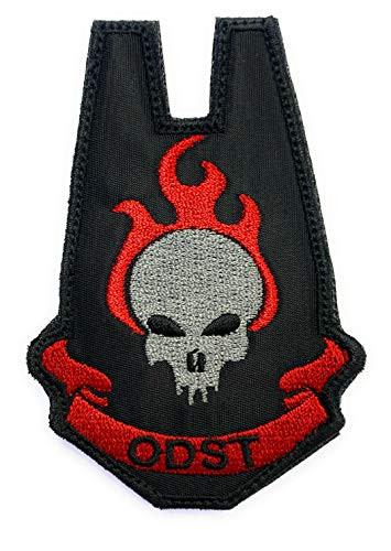 Halo ODST Patch- Funny Tactical Military Morale Embroidered Patch Hook Fastener Backing