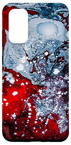 Galaxy S20 Candy Coat Red Paint Spill Psychedelic Trippy Design Case