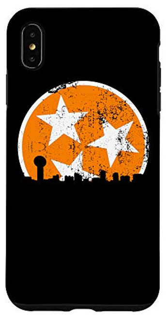 iPhone XS Max Unique Orange  and  White Tennessee State Flag Knoxville Skyline Case iPhone XS Max Unique Orange  and  White Tennessee State Flag Knoxville Skyline Case