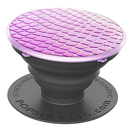 PopSockets: Collapsible Grip & Stand for Phones and Tablets - Iridescent Snake Golden Pink