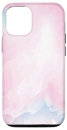 iPhone 12-12 Pro Design Gift Abstract Color Pattern Pink Light-Blue Paint Case