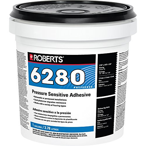 Roberts R6280-1 Interior Installation Back, Commercial Carpet Cushion, Fiberglass Reinforced Sheet Vinyl & Luxury Tiles Vinyl Adhesive 1 Gallon