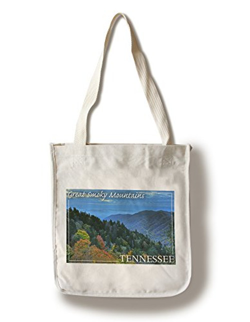 Lantern Press Great Smoky Mountains Tennessee Day -100 percent Cotton Tote Bag Reusable- Lantern Press Great Smoky Mountains Tennessee Day -100 percent Cotton Tote Bag Reusable-