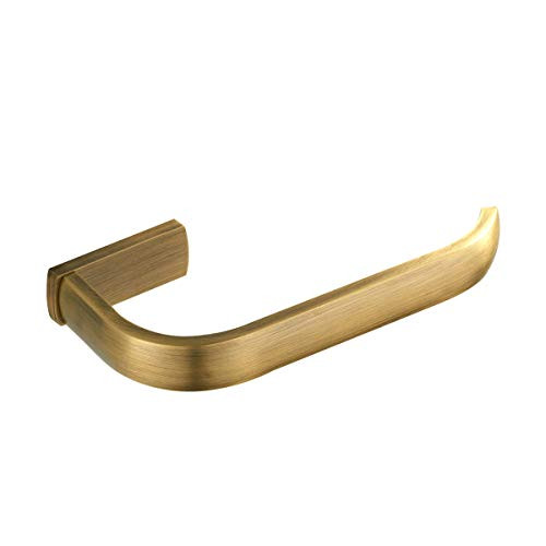 Flybath Toilet Paper Roll Holder Brass Antique Tissue Dispenser for Bathroom Wall Mounted Brushed Bronze