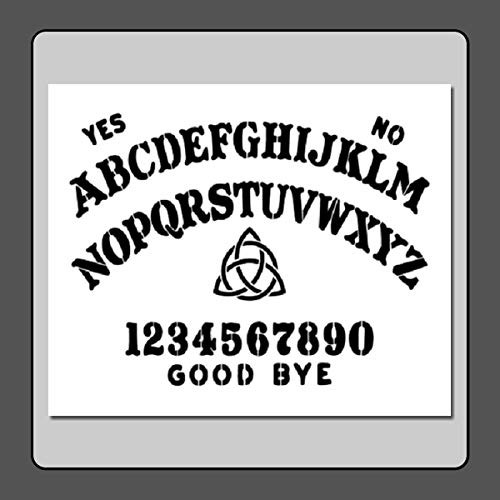 10 X 12 inch Stencil Template Ouija-Spirit-Ghost Board w-Triquetra Witch-Pagan-Wiccan-Spirit