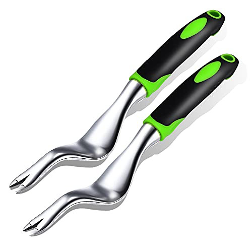 Woowlife 2 Pieces Hand Weeder Tool Garden Weeding Tools Gardening Weed Removal Tools Weed Puller with Ergonomic Handle Garden Lawn Farmland Transplant Woowlife 2 Pieces Hand Weeder Tool Garden Weeding Tools Gardening Weed Removal Tools Weed Puller with Ergonomic Handle Garden Lawn Farmland Transplant