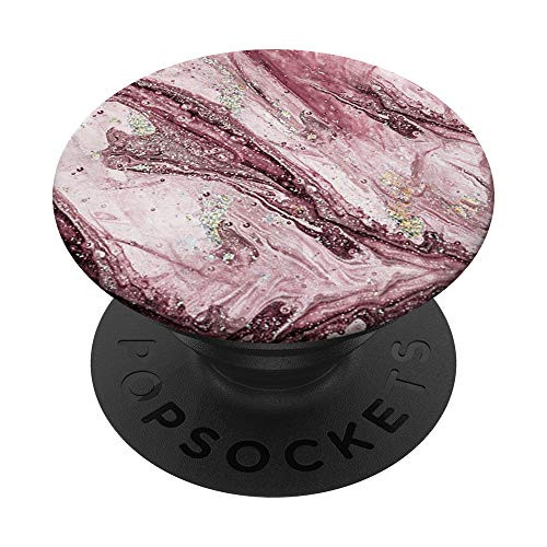 Wine Red Cosmo Stylish Pattern PopSockets PopGrip- Swappable Grip for Phones  and  Tablets