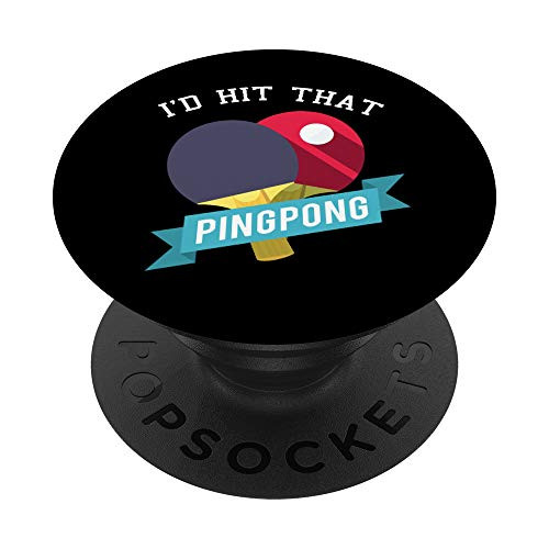 Funny Cool Ping Pong Table Tennis Gift Idea Women Men Girls PopSockets PopGrip- Swappable Grip for Phones  and  Tablets