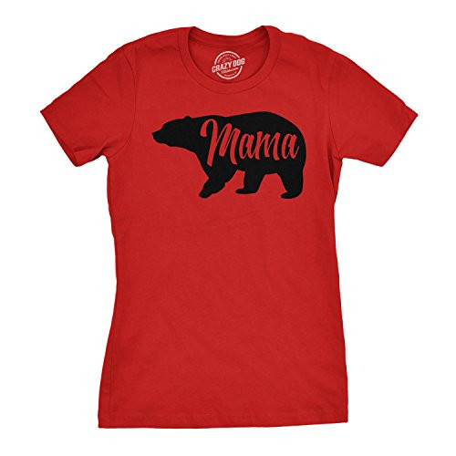 Womens Mama Bear T Shirt Cute Funny Best Mom of Boys Girls Cool Mothers Day Tee -Red- - M Womens Mama Bear T Shirt Cute Funny Best Mom of Boys Girls Cool Mothers Day Tee -Red- - M