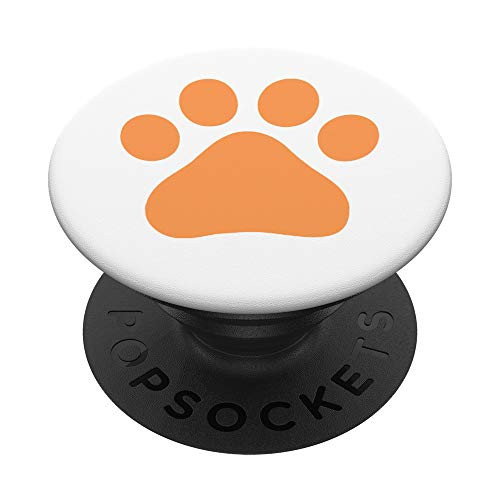 Orange Paw Print- Cute Gift Idea for dog and cat lovers PopSockets Grip and Stand for Phones and Tablets Orange Paw Print- Cute Gift Idea for dog and cat lovers PopSockets Grip and Stand for Phones and Tablets