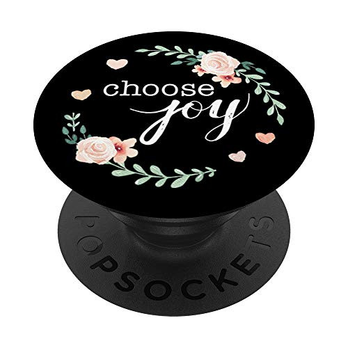 Choose Joy Inspirational Quote Boho Chic Pretty PopSockets Grip and Stand for Phones and Tablets